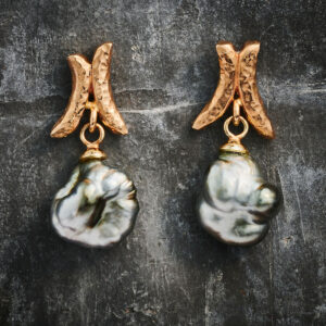 Øresmykke med kesiperler