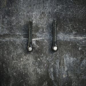 Ørestik sølv /sort sølv