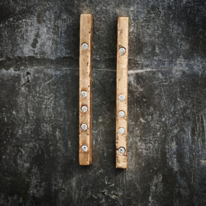 Øresmykke - Stave med diamanter - 3 cm - 14 kt guld - 10 stk diamanter a 0,01 ct w/si