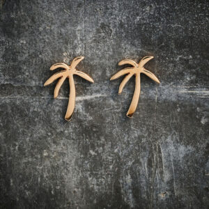 Øresmykke - De gyldne palmer - 12 mm - 	14 kt guld