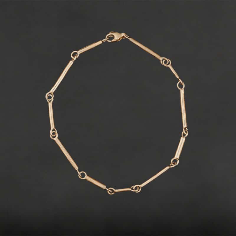 Pinde armbånd 14 kt. guld