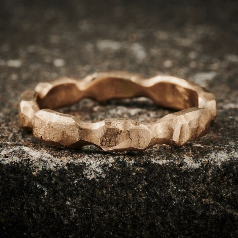 Rustik guldring