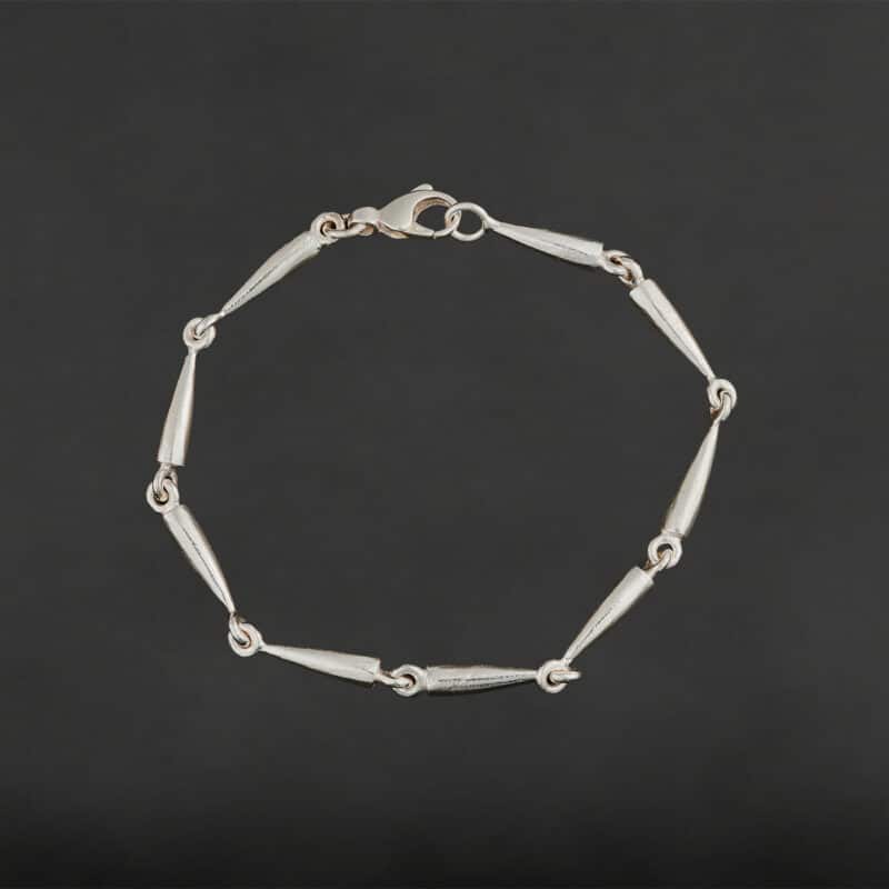 Kegle armbånd sølv