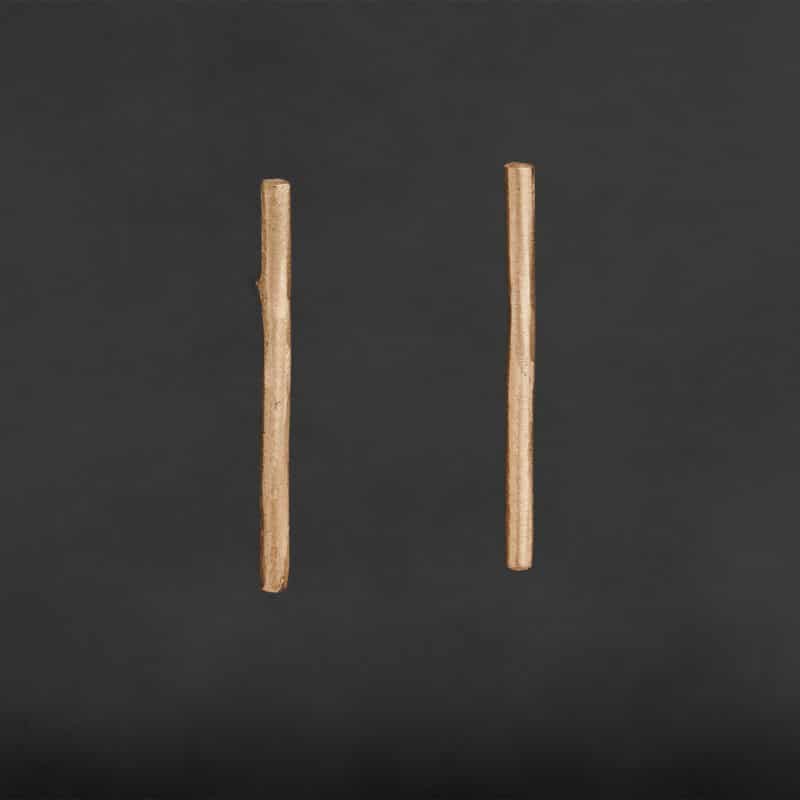Øresmykke - Sticks lang - 2 cm - 14 kt guld